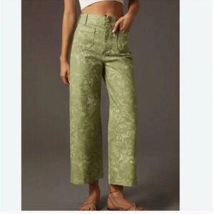 ⭐ Pilcro The Skipper Love Peace Art Cartoon Hipster Boho Hippie Print Pants Jean